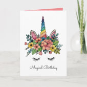 Einhornlinsen mit Regenbogenhaut Karte (Vorderseite)