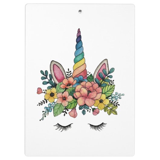 Einhornlinsen mit Regenbogenhaut Klemmbrett (Rückseite)