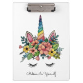 Einhornlinsen mit Regenbogenhaut Klemmbrett (Vorderseite)