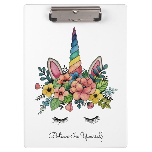 Einhornlinsen mit Regenbogenhaut Klemmbrett (Vorderseite)