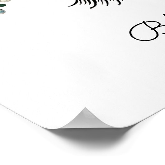 Einhornlinsen mit Regenbogenhaut Poster (Ecke)