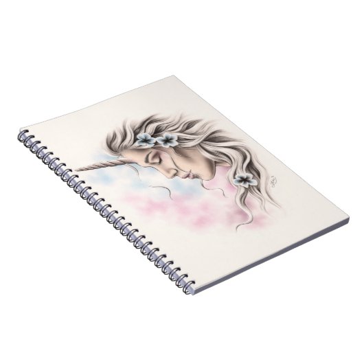 Einhornmädchen des hellen Notizbuches Notizblock (Rechte Seite)