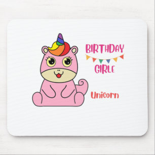 Einhornmädchen Geburtstag, Kleinkind Geburtstag, G Mousepad