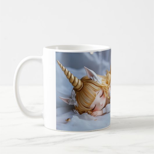 Einhornmädchen Kaffeetasse (Links)