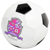 Einhornmädchen Name bedeutet Alexis pink lila Socc Fußball (Dreiviertel)