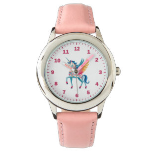 Einhornmädchen wirbeln armbanduhr