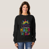 Einhornmagie der ersten Klasse Sweatshirt (Vorne ganz)