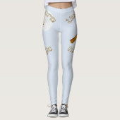 Einhornmagie: Der goldene Charme Leggings (Vorderseite)