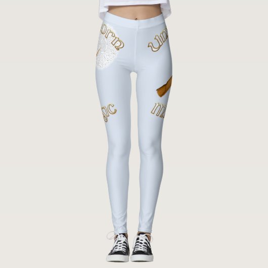 Einhornmagie: Der goldene Charme Leggings (Vorderseite)