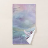 Einhornmagie | Farbenfrohe Pasta Fantasy Wasserfar Badhandtuch Set (Handtuch)