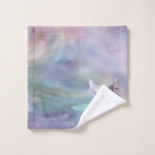 Einhornmagie | Farbenfrohe Pasta Fantasy Wasserfar Badhandtuch Set (Waschlappen)