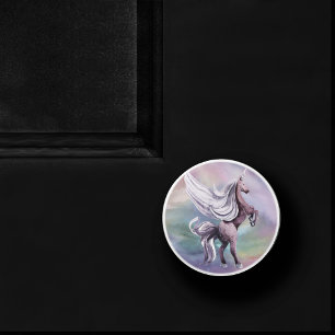 Einhornmagie Farbenfrohe Pasta Fantasy Wasserfar Keramikknauf