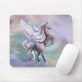 Einhornmagie | Farbenfrohe Pasta Fantasy Wasserfar Mousepad (Mit Mouse)