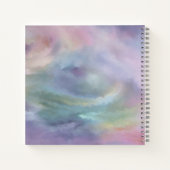 Einhornmagie | Farbenfrohe Pasta Fantasy Wasserfar Notizblock (Rückseite)