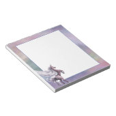 Einhornmagie | Farbenfrohe Pasta Fantasy Wasserfar Notizblock (angewinkelt)