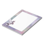 Einhornmagie | Farbenfrohe Pasta Fantasy Wasserfar Notizblock (Rotiert)