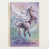 Einhornmagie | Farbenfrohe Pasta Fantasy Wasserfar Planer (Vorderseite)