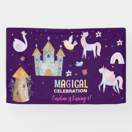 Einhornmagie Geburtstagskinder Banner