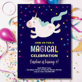 Einhornmagie Geburtstagskinder Einladung