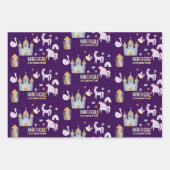 Einhornmagie Geburtstagskinder Geschenkpapier Set (Vorderseite 2)