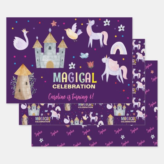Einhornmagie Geburtstagskinder Geschenkpapier Set (Set)