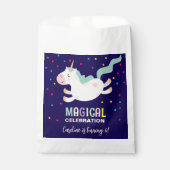 Einhornmagie Geburtstagskinder Geschenktütchen (Vorderseite)