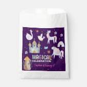 Einhornmagie Geburtstagskinder Geschenktütchen (Vorderseite)