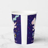 Einhornmagie Geburtstagskinder Pappbecher (Rechts)