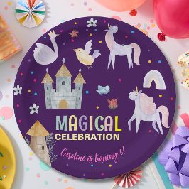Einhornmagie Geburtstagskinder Pappteller
