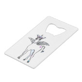 Einhornmagie Geldbeutel Flaschenöffner (Vorderseite Schrägansicht)