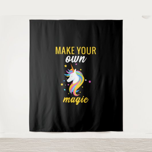 Einhornmagie Wandteppich (Vorderseite)