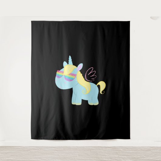 Einhornmagie Wandteppich (Vorderseite)