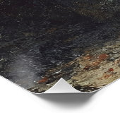 Einhornmalerei im antiken Stil Poster (Ecke)