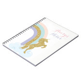 Einhornnotizbuch, Schulnotizbuch Notizblock (Linke Seite)