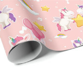 Einhornpapier für Muster Geschenkpapier (Rolleneckpunkt)