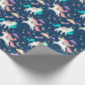 Einhornpapier für Muster Geschenkpapier (Ecke)