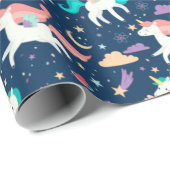 Einhornpapier für Muster Geschenkpapier (Rolleneckpunkt)