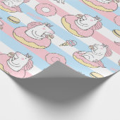 Einhornpapier für Muster Geschenkpapier (Ecke)