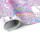 Einhornpapier für Muster Geschenkpapier (Rolleneckpunkt)