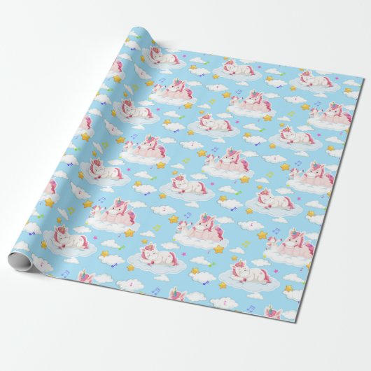 Einhornpapier für Muster Geschenkpapier (Ungerollt)