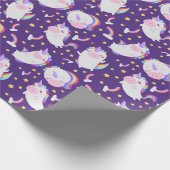 Einhornpapier für Muster Geschenkpapier (Ecke)