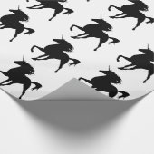 Einhornpapier für Silhouette Geschenkpapier (Ecke)