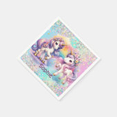 Einhornpapier Napkin Serviette (Ecke)