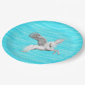 Einhornpapier-Teller Pappteller (Schrägansicht)