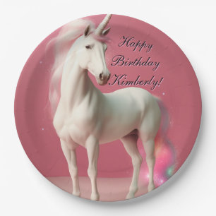 Einhornpapier-Teller Pappteller