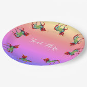 Einhornpapier-Teller Pappteller (Schrägansicht)