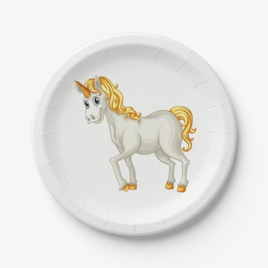 Einhornpapier-Teller Pappteller (Vorderseite)