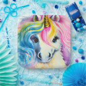 Einhornpapier-Teller Pappteller (Party)