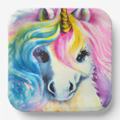 Einhornpapier-Teller Pappteller (Vorderseite)