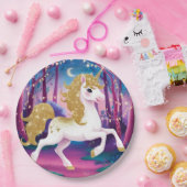 Einhornpapier-Teller Pappteller (Party)